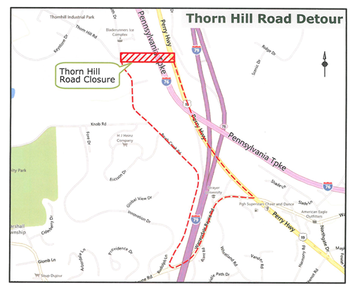 Thorn Hill Rd Detour